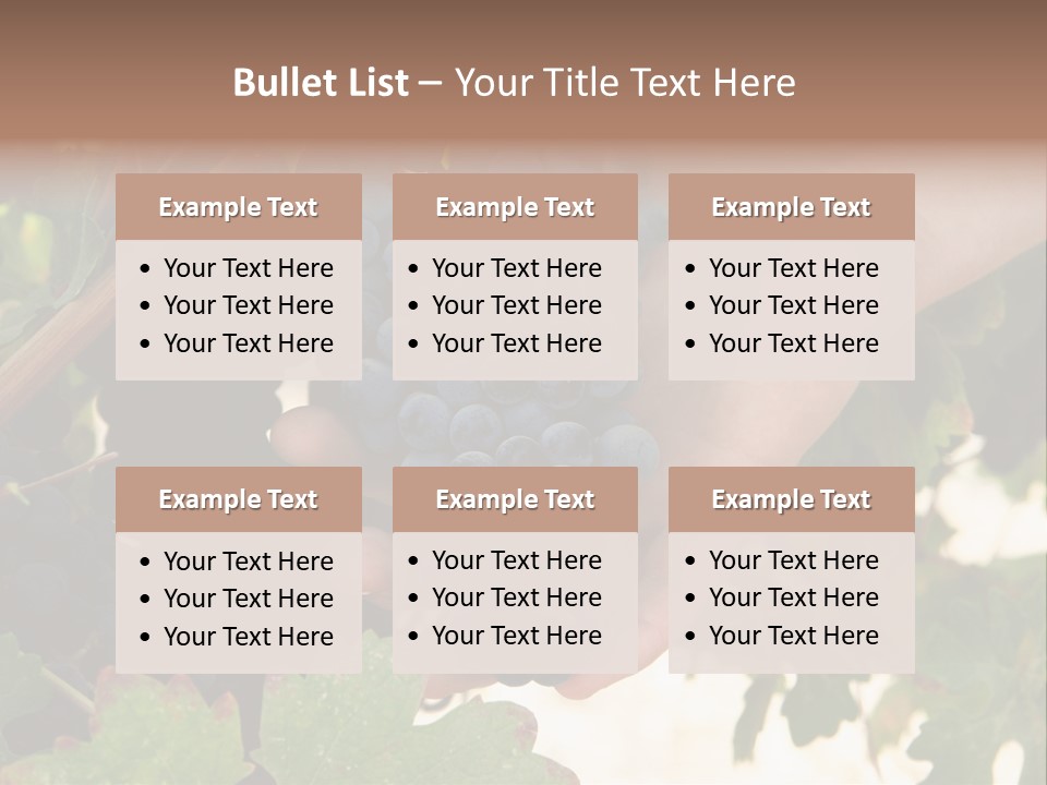 Blue Vintner Hanging PowerPoint Template