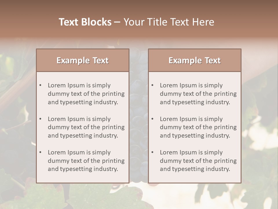 Blue Vintner Hanging PowerPoint Template