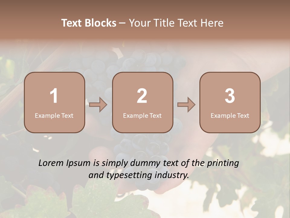 Blue Vintner Hanging PowerPoint Template