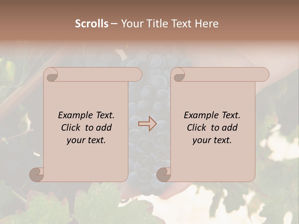 Blue Vintner Hanging PowerPoint Template