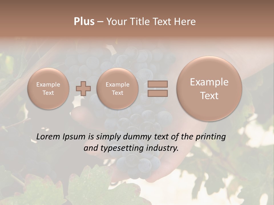 Blue Vintner Hanging PowerPoint Template