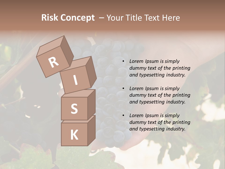 Blue Vintner Hanging PowerPoint Template