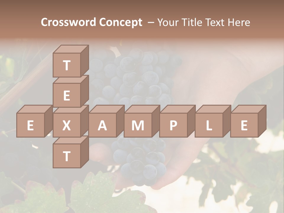 Blue Vintner Hanging PowerPoint Template