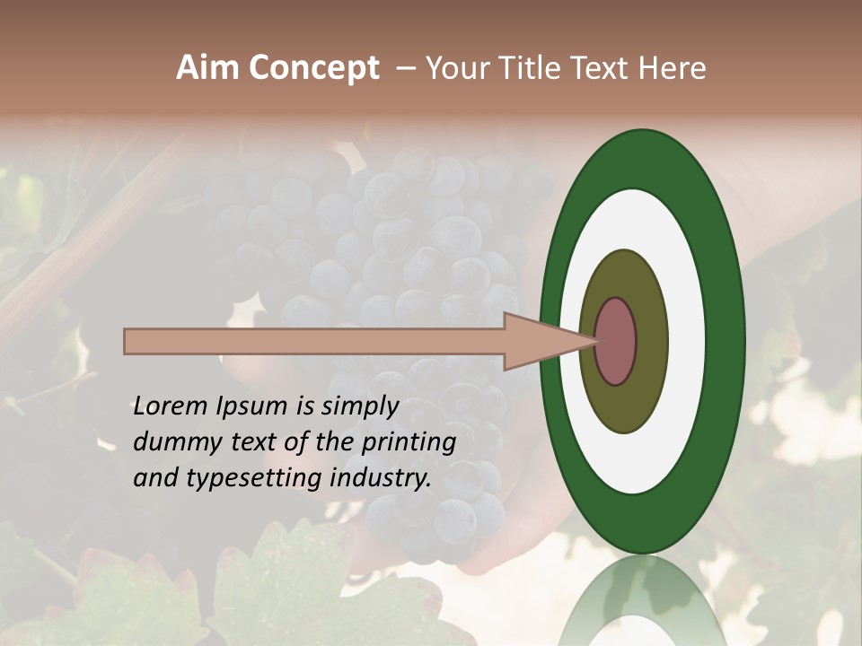 Blue Vintner Hanging PowerPoint Template