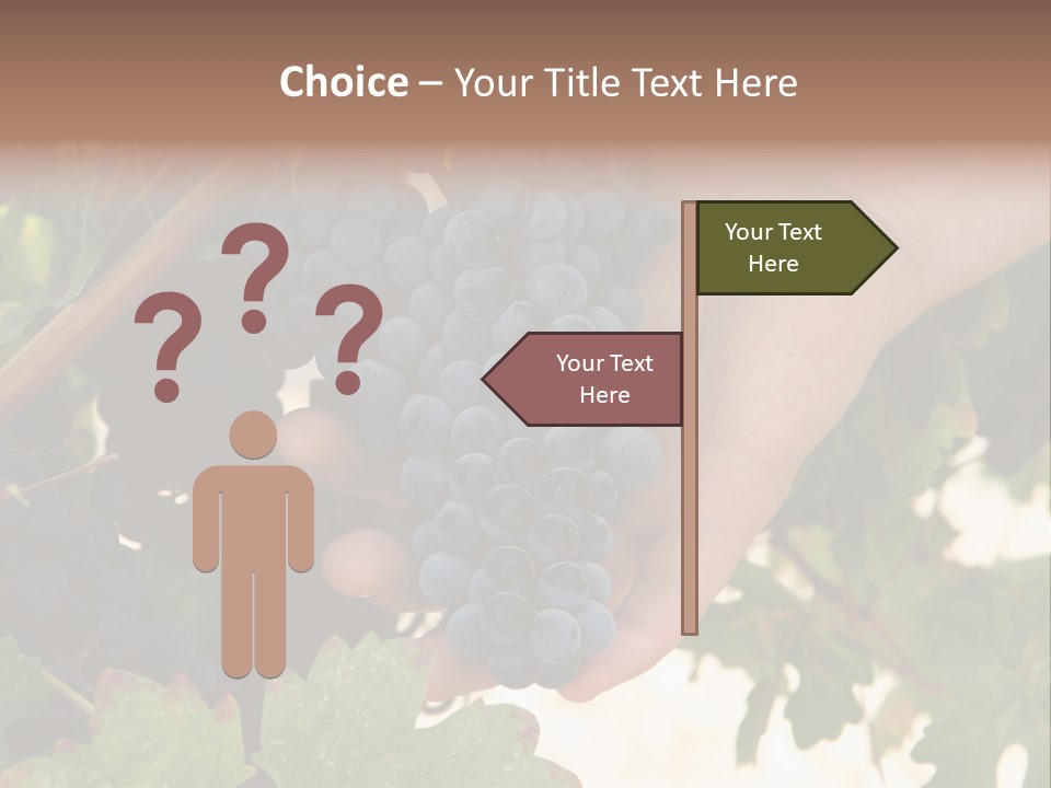 Blue Vintner Hanging PowerPoint Template