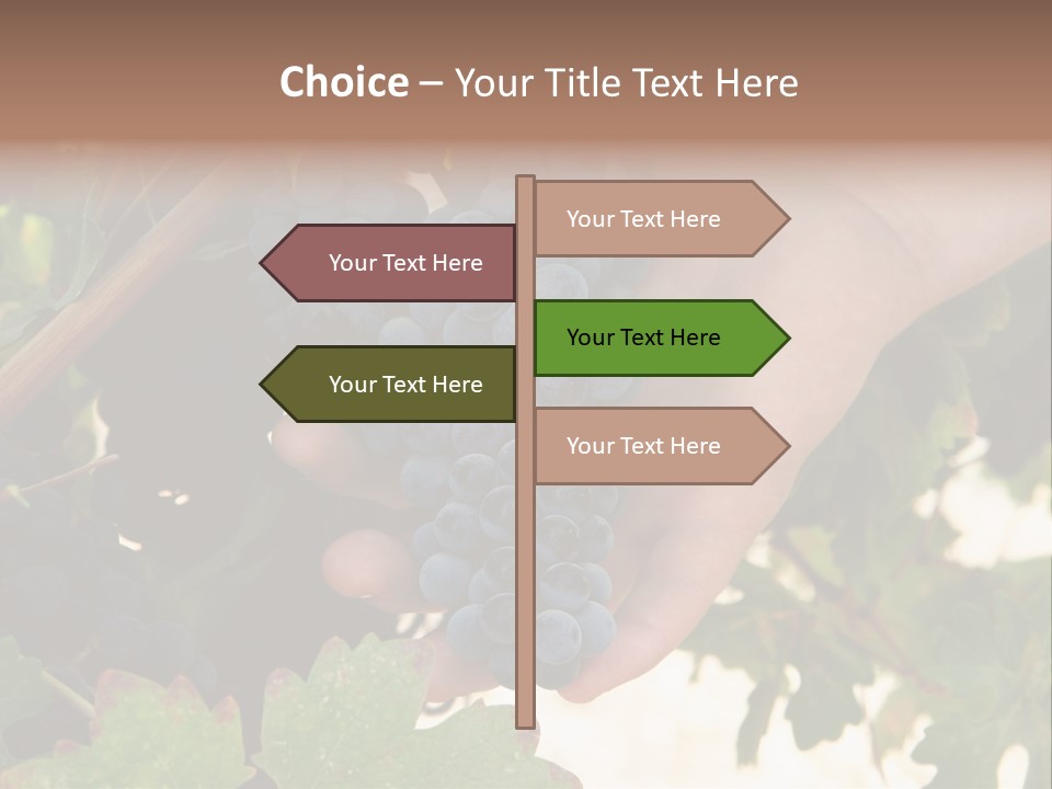 Blue Vintner Hanging PowerPoint Template