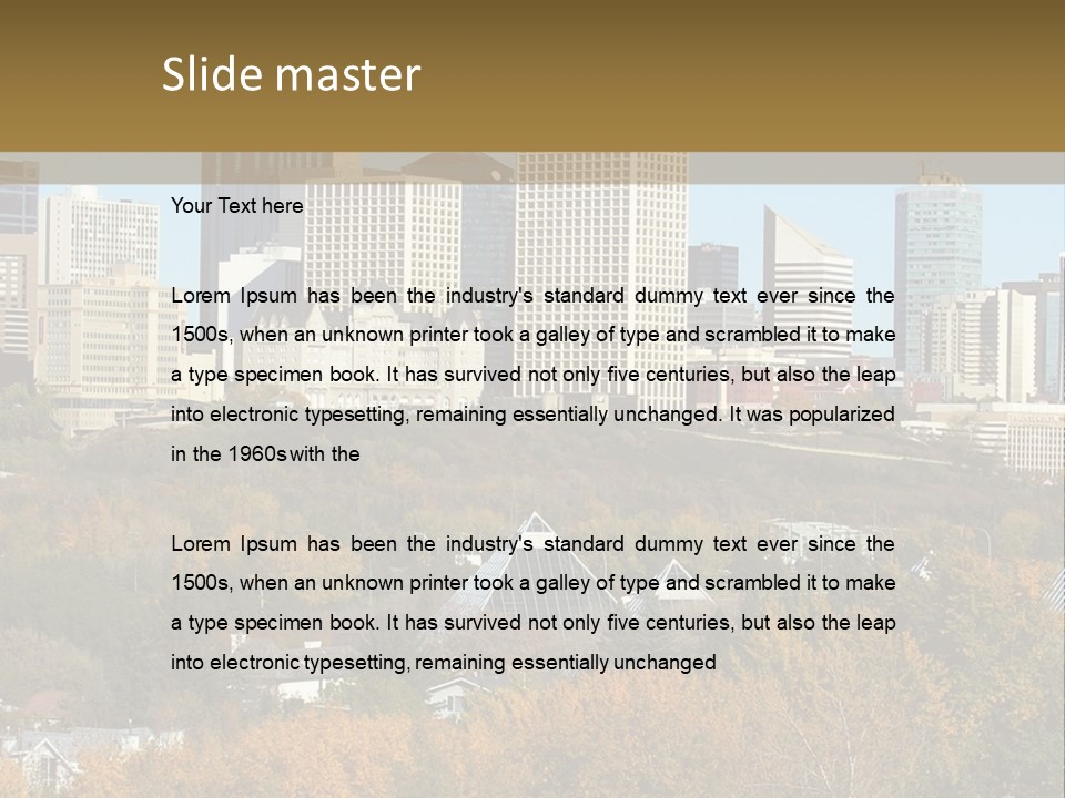 Autumn Buildings Fall PowerPoint Template