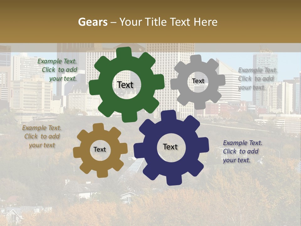 Autumn Buildings Fall PowerPoint Template