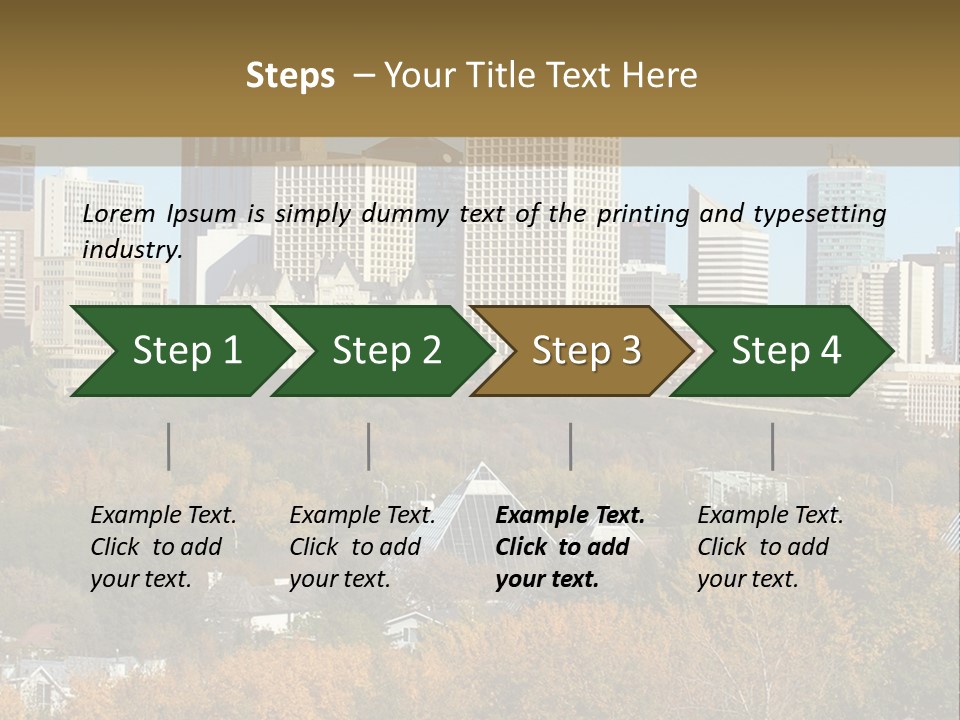 Autumn Buildings Fall PowerPoint Template