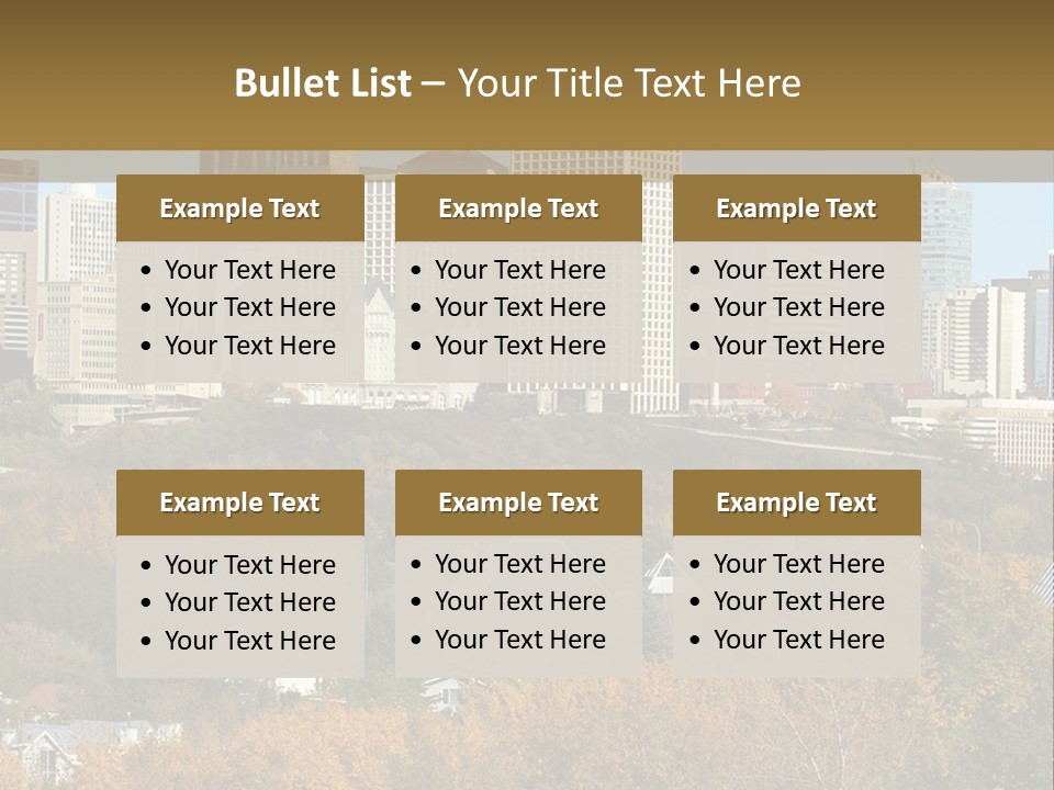 Autumn Buildings Fall PowerPoint Template