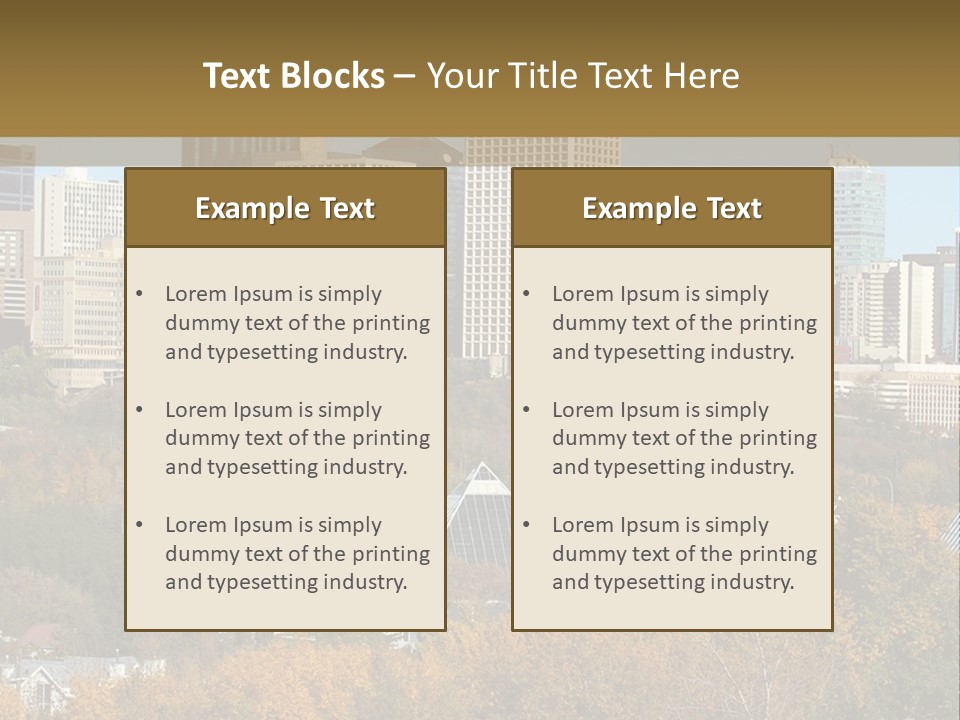 Autumn Buildings Fall PowerPoint Template