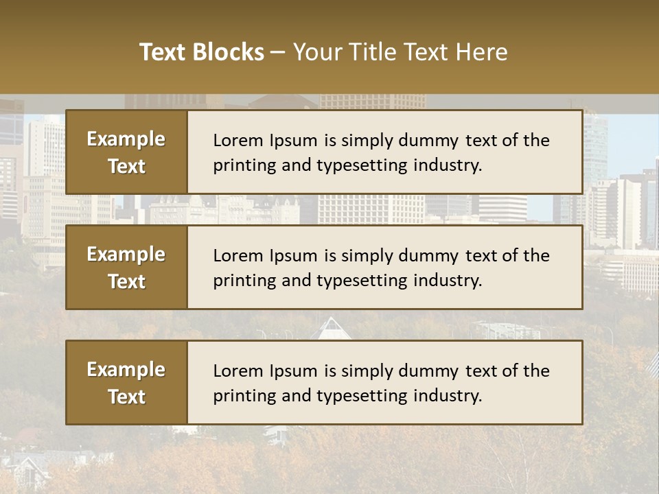 Autumn Buildings Fall PowerPoint Template