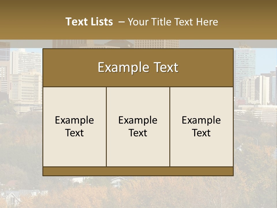 Autumn Buildings Fall PowerPoint Template