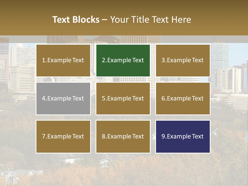 Autumn Buildings Fall PowerPoint Template