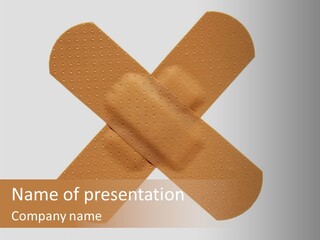 Injury Plaster Inside PowerPoint Template