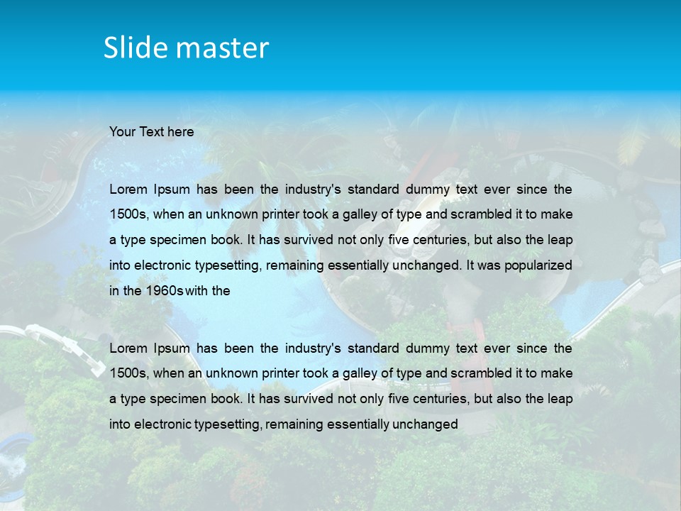 Coconut Top Palm PowerPoint Template