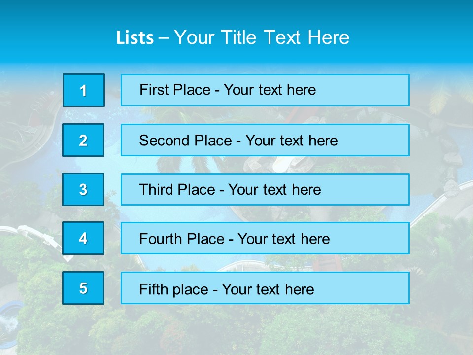 Coconut Top Palm PowerPoint Template