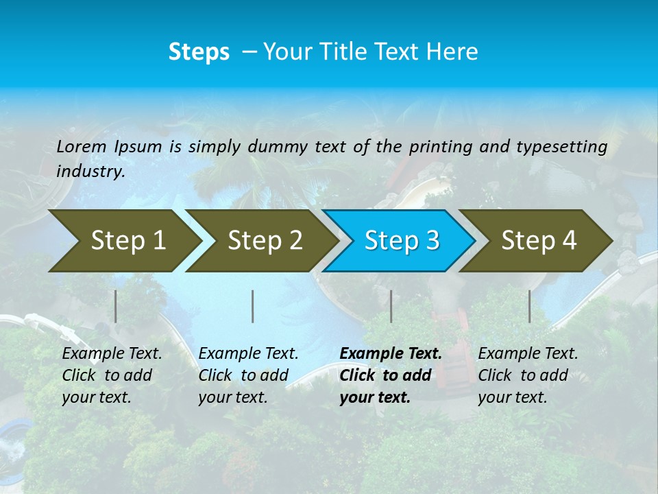 Coconut Top Palm PowerPoint Template