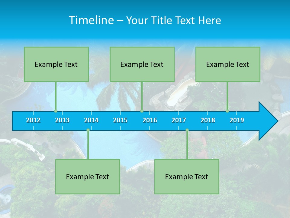Coconut Top Palm PowerPoint Template