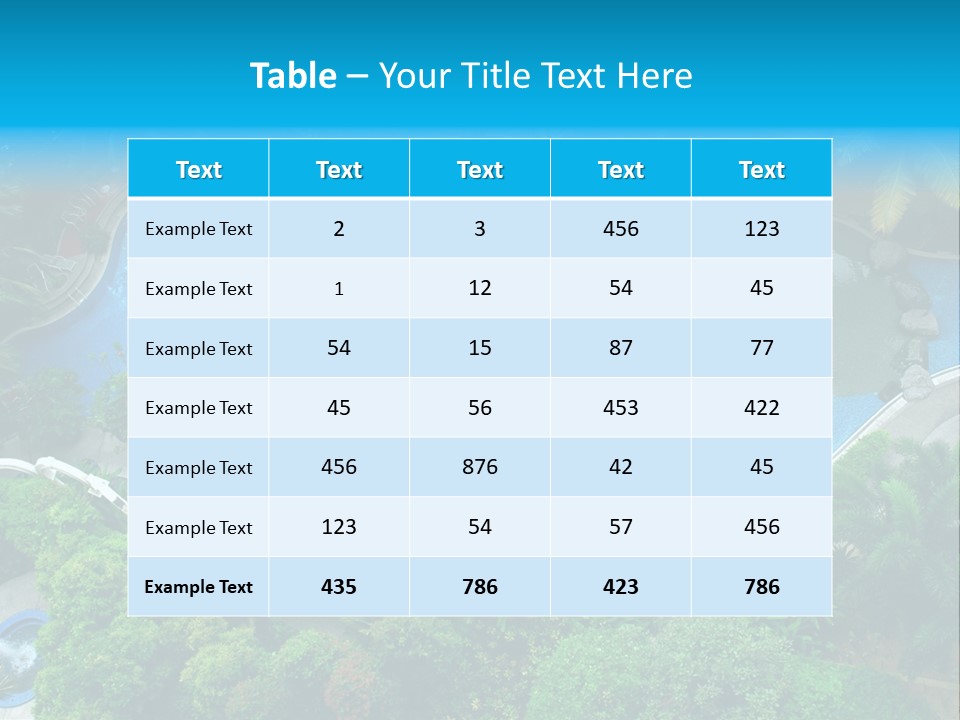 Coconut Top Palm PowerPoint Template