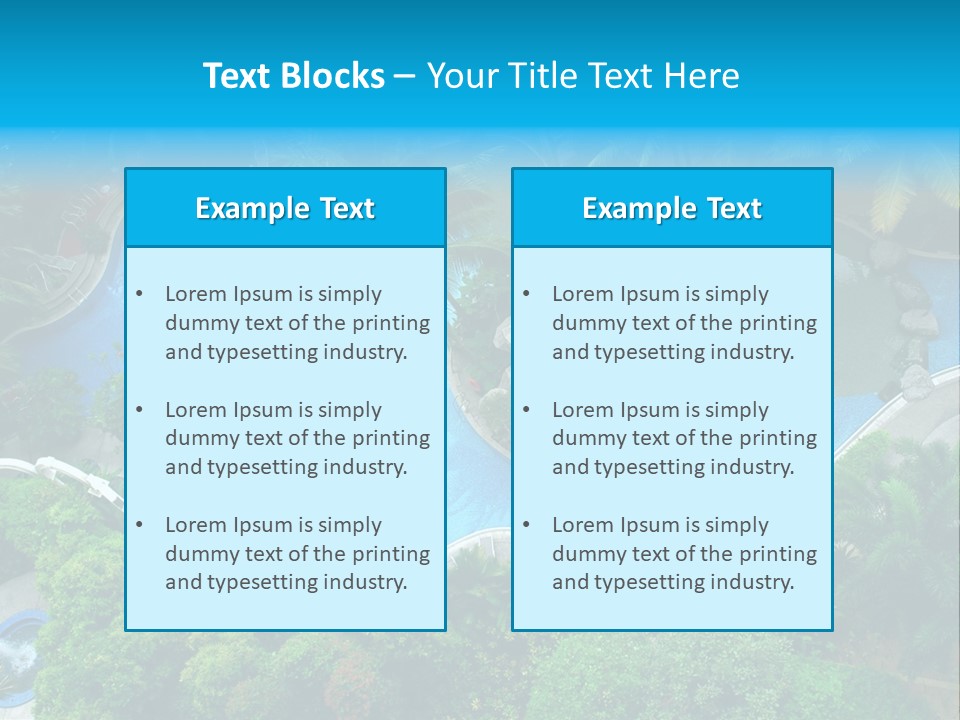 Coconut Top Palm PowerPoint Template
