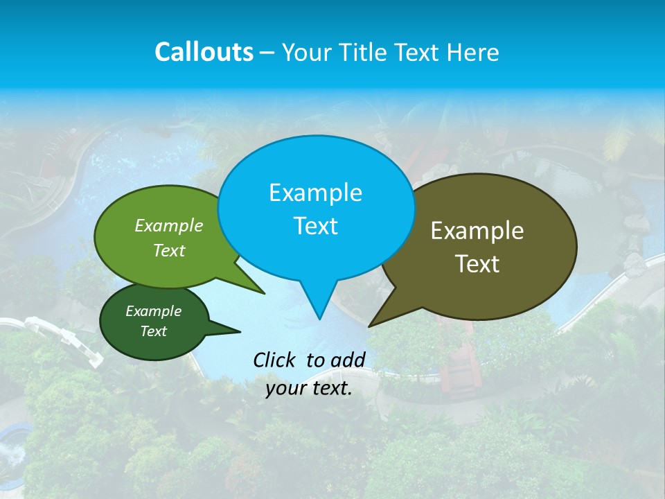 Coconut Top Palm PowerPoint Template