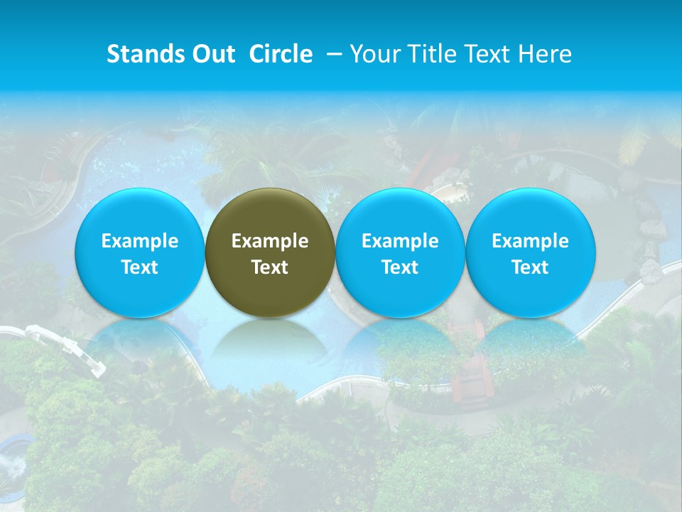 Coconut Top Palm PowerPoint Template