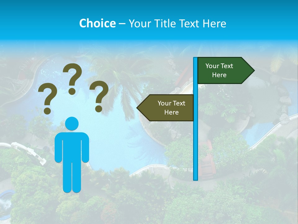 Coconut Top Palm PowerPoint Template