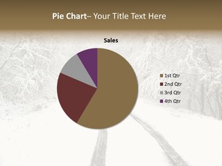 Nature Snowy Track PowerPoint Template