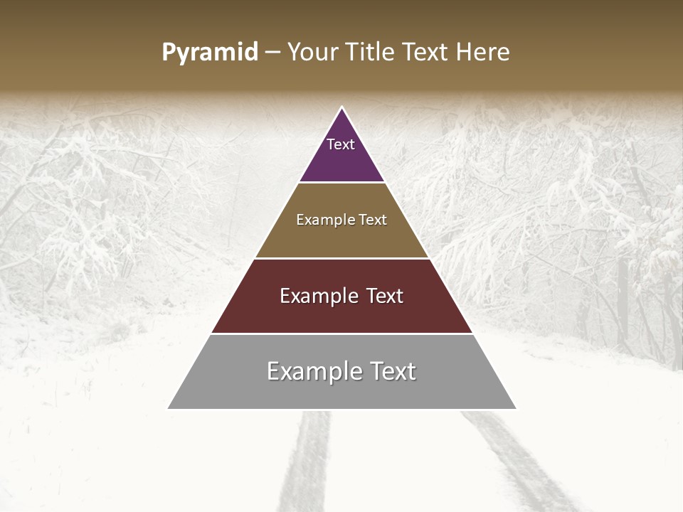 Nature Snowy Track PowerPoint Template