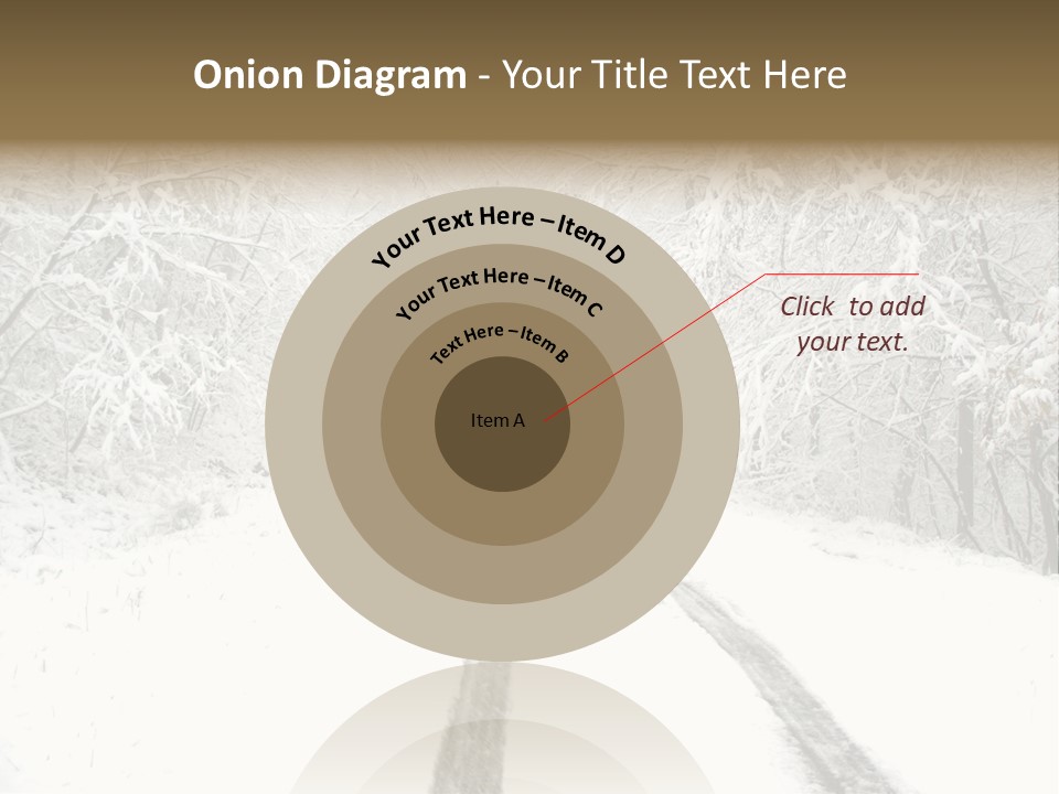 Nature Snowy Track PowerPoint Template