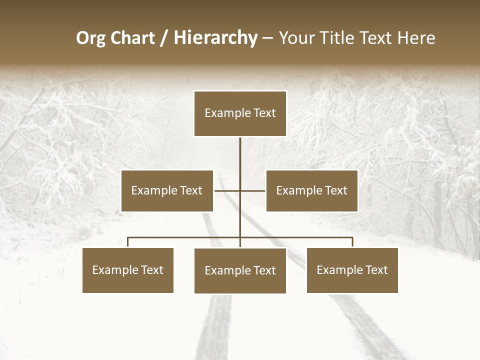 Nature Snowy Track PowerPoint Template