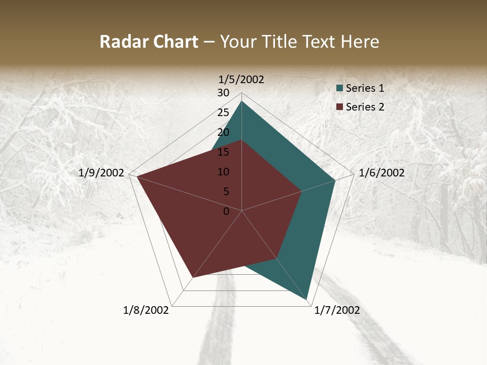Nature Snowy Track PowerPoint Template