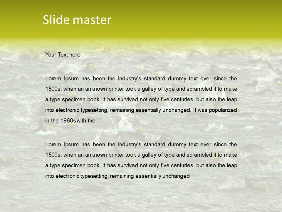 Water Activity Sport PowerPoint Template