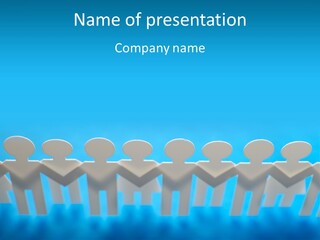 Teamwork Dependence Relationship PowerPoint Template