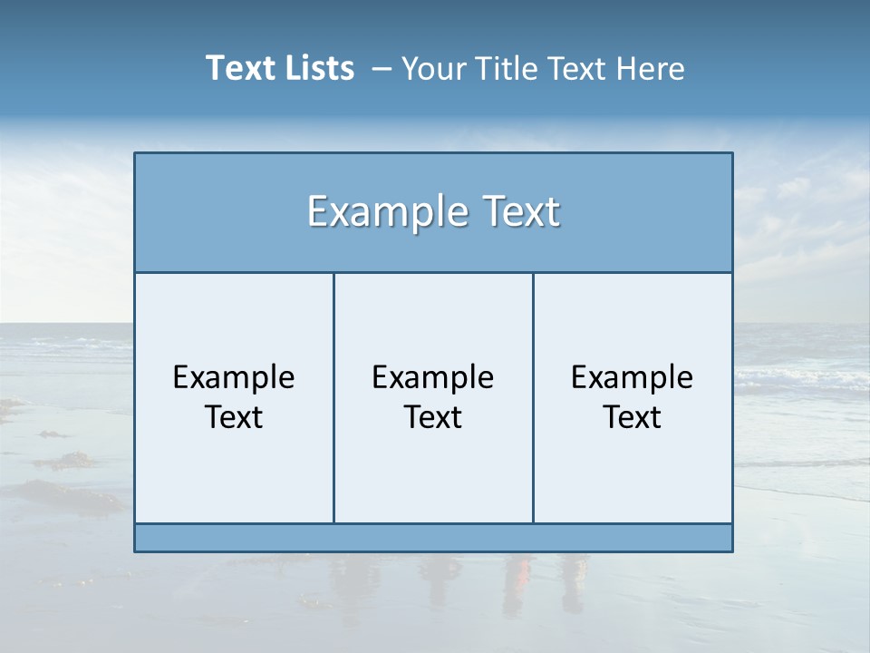 A Group Of People Running Along A Beach PowerPoint Template