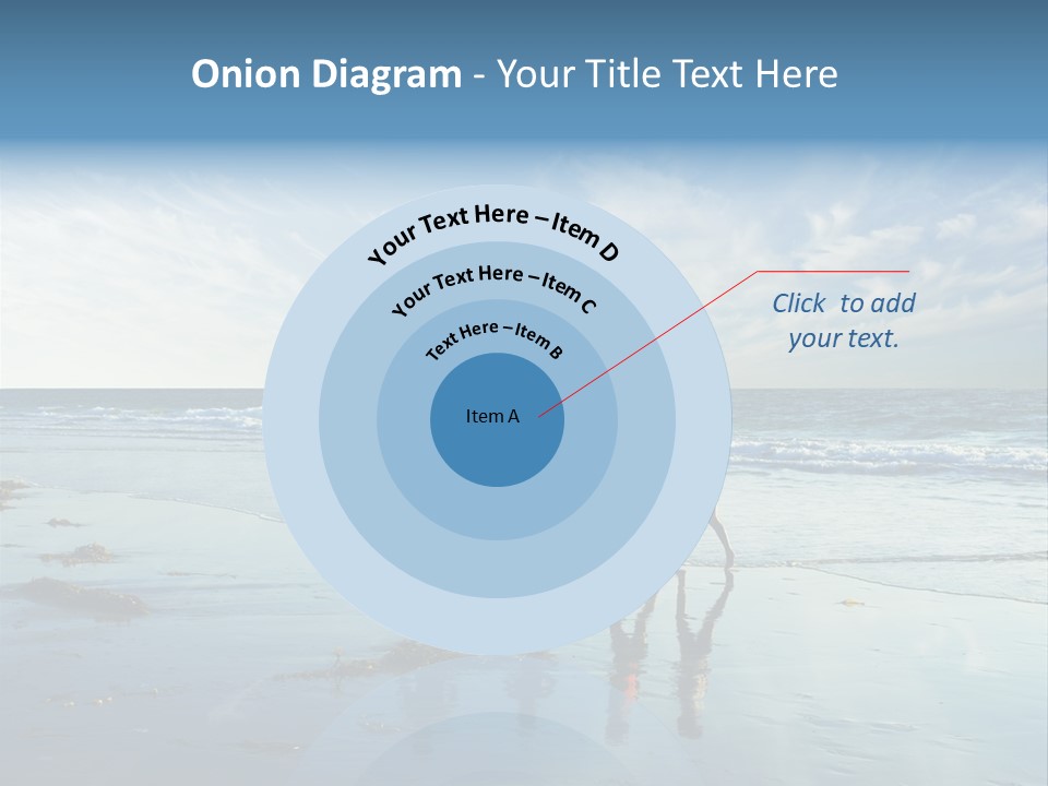 A Group Of People Running Along A Beach PowerPoint Template