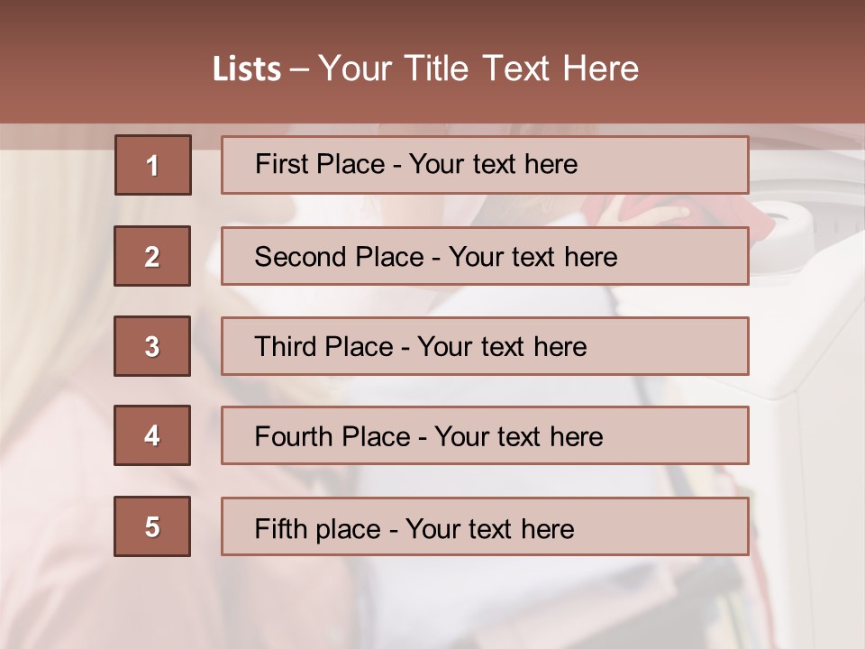 A Woman And A Girl In A Laundry Room PowerPoint Template