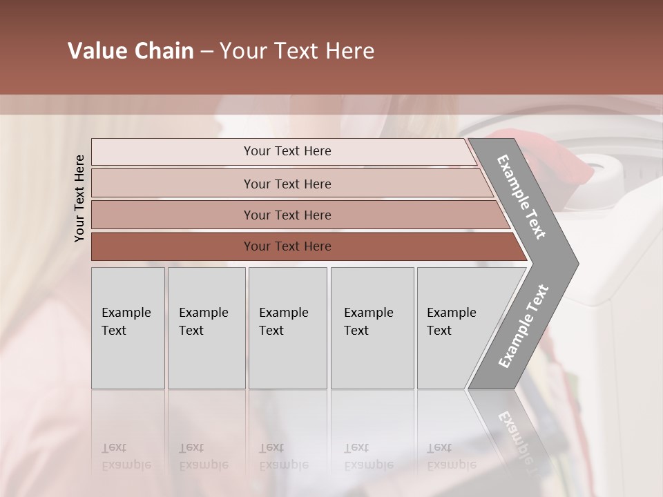 A Woman And A Girl In A Laundry Room PowerPoint Template