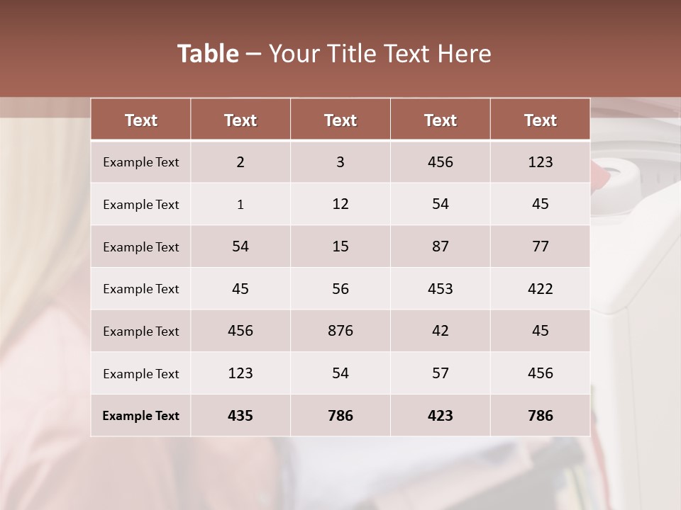 A Woman And A Girl In A Laundry Room PowerPoint Template