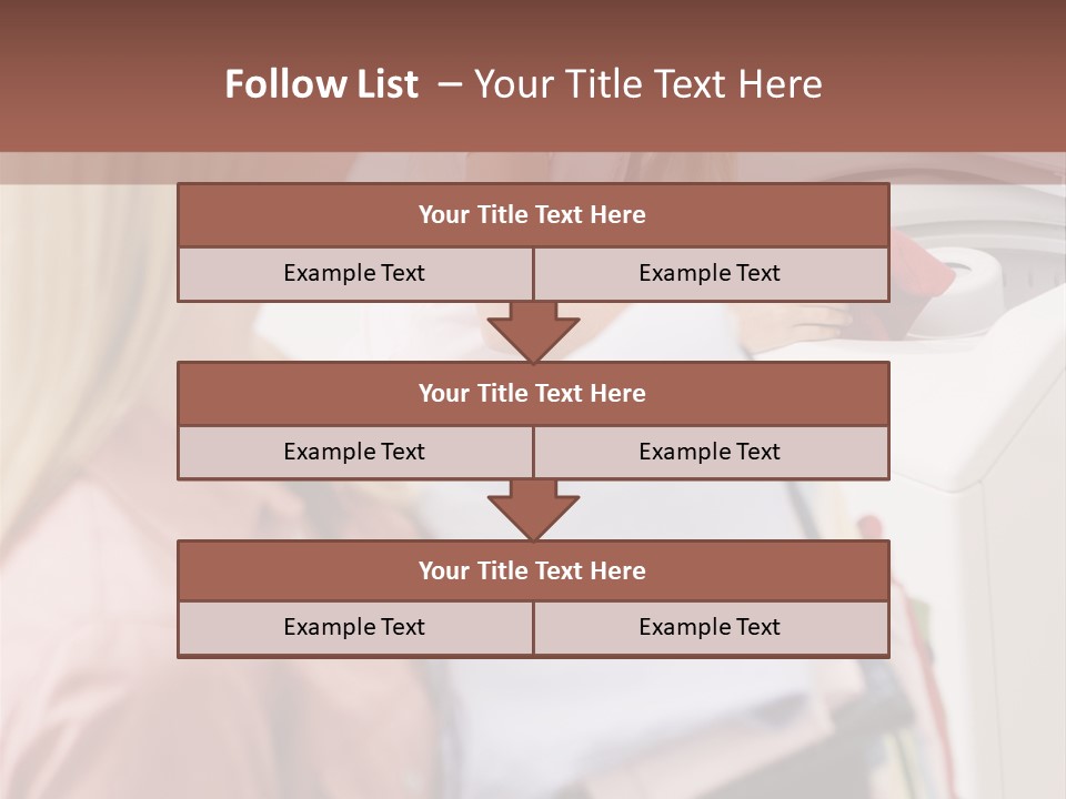 A Woman And A Girl In A Laundry Room PowerPoint Template
