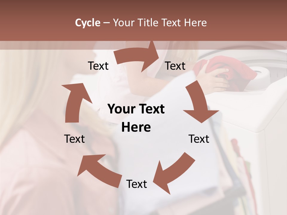 A Woman And A Girl In A Laundry Room PowerPoint Template