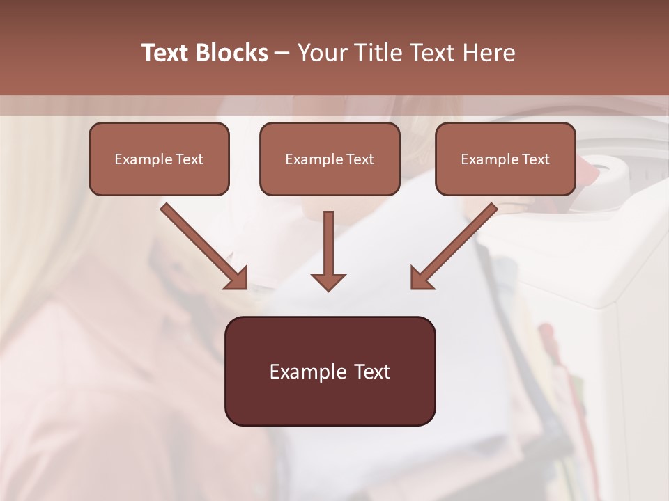 A Woman And A Girl In A Laundry Room PowerPoint Template
