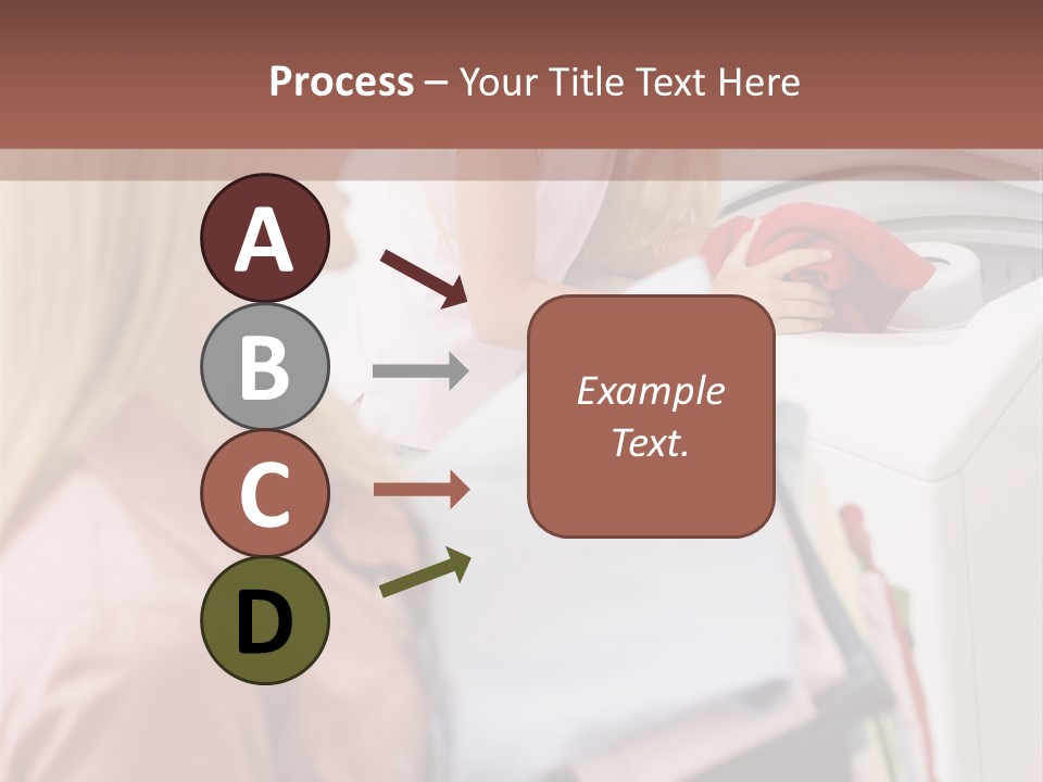 A Woman And A Girl In A Laundry Room PowerPoint Template