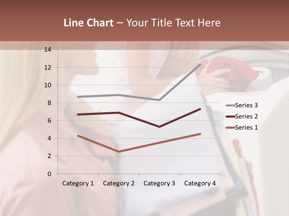 A Woman And A Girl In A Laundry Room PowerPoint Template