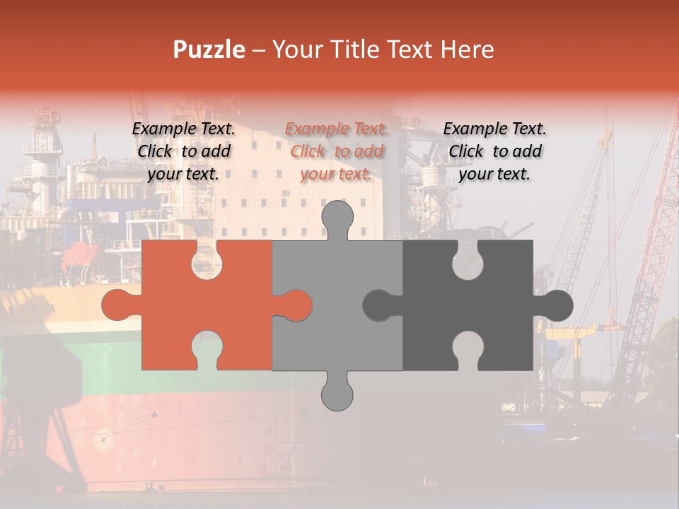 A Large Green And Yellow Boat In A Body Of Water PowerPoint Template