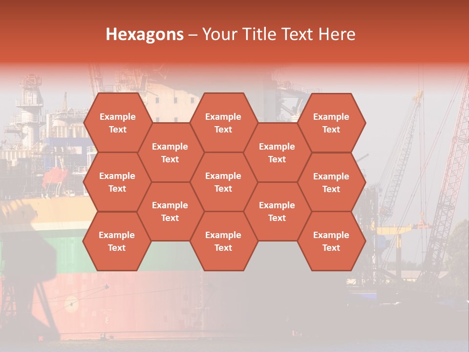 A Large Green And Yellow Boat In A Body Of Water PowerPoint Template