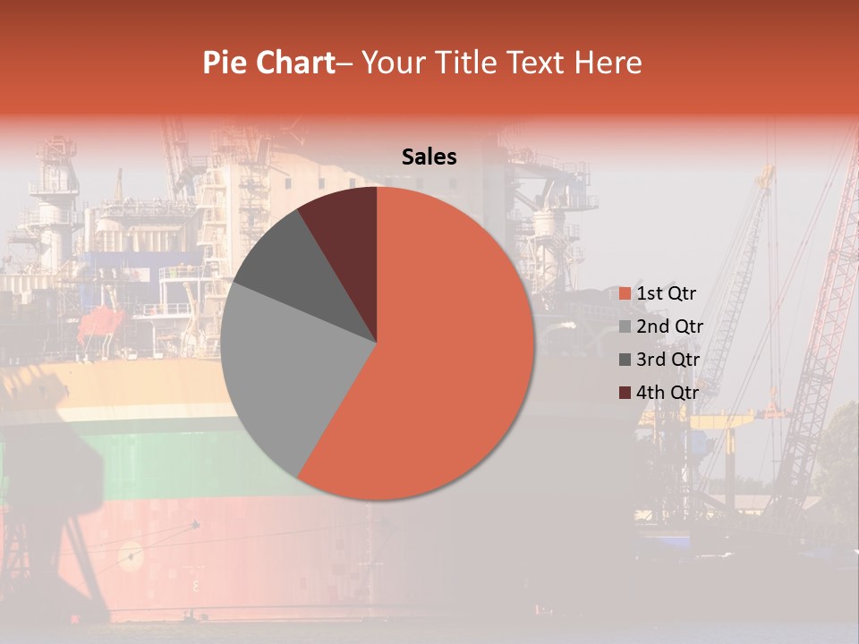 A Large Green And Yellow Boat In A Body Of Water PowerPoint Template