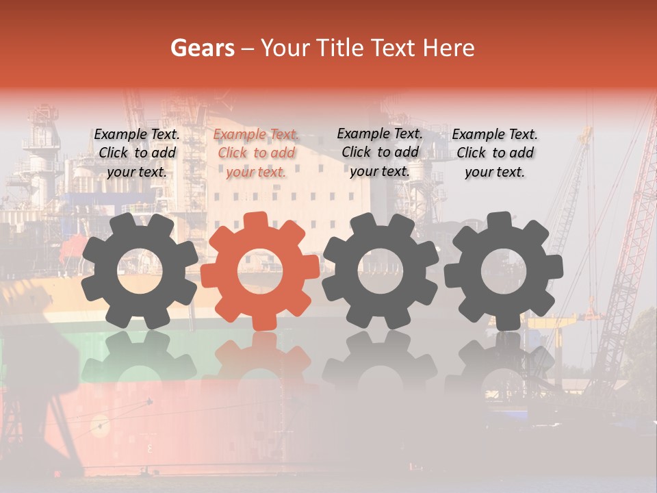 A Large Green And Yellow Boat In A Body Of Water PowerPoint Template