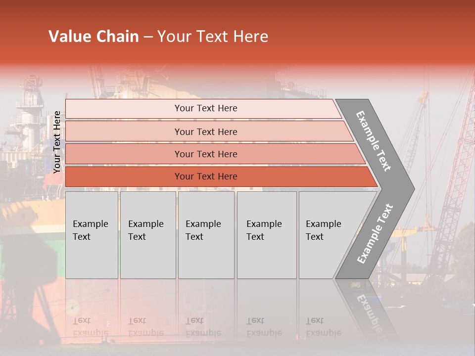 A Large Green And Yellow Boat In A Body Of Water PowerPoint Template
